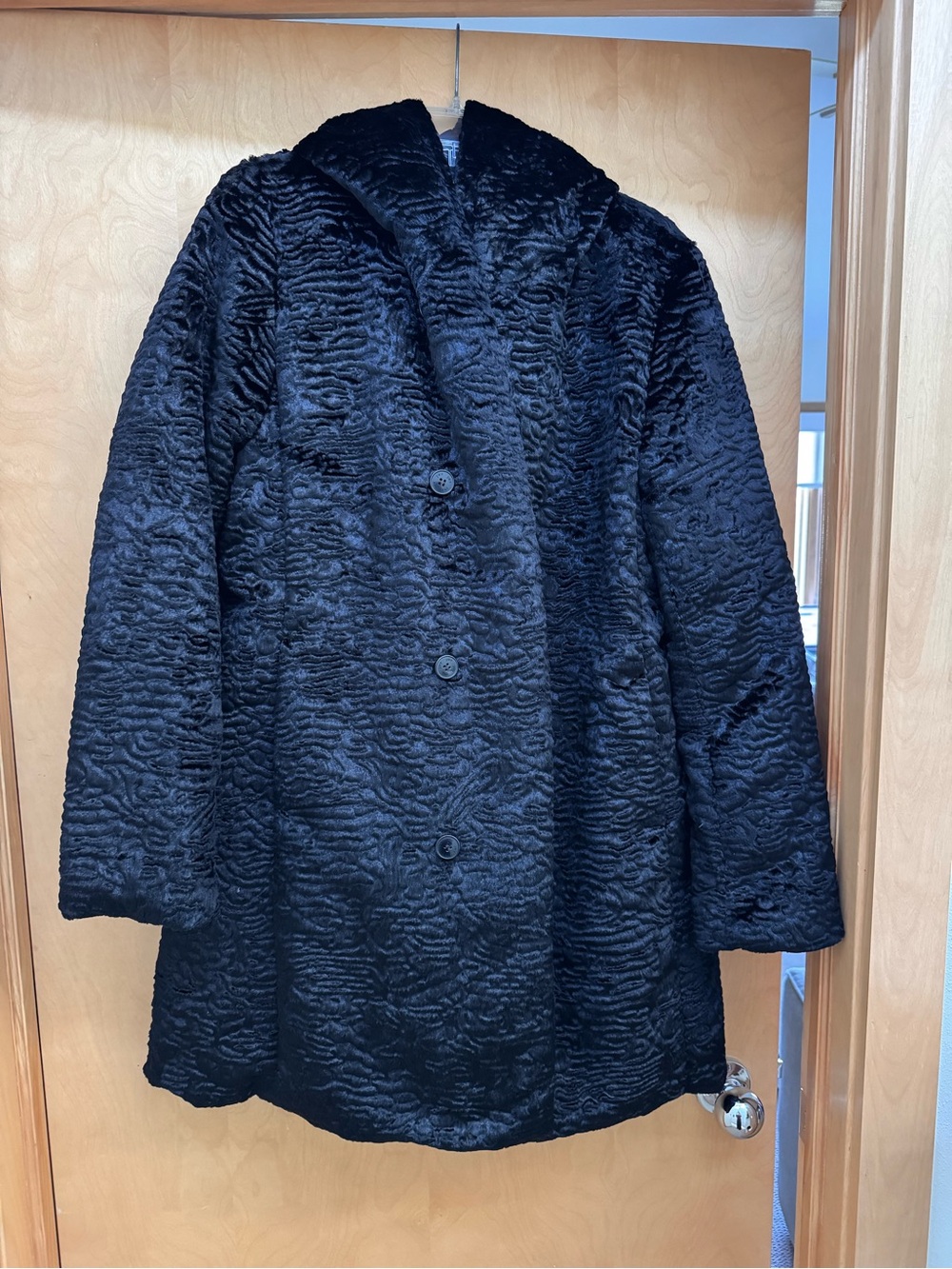 Jones New York Faux Fur and Down Puffer Reversible Women's Coat M